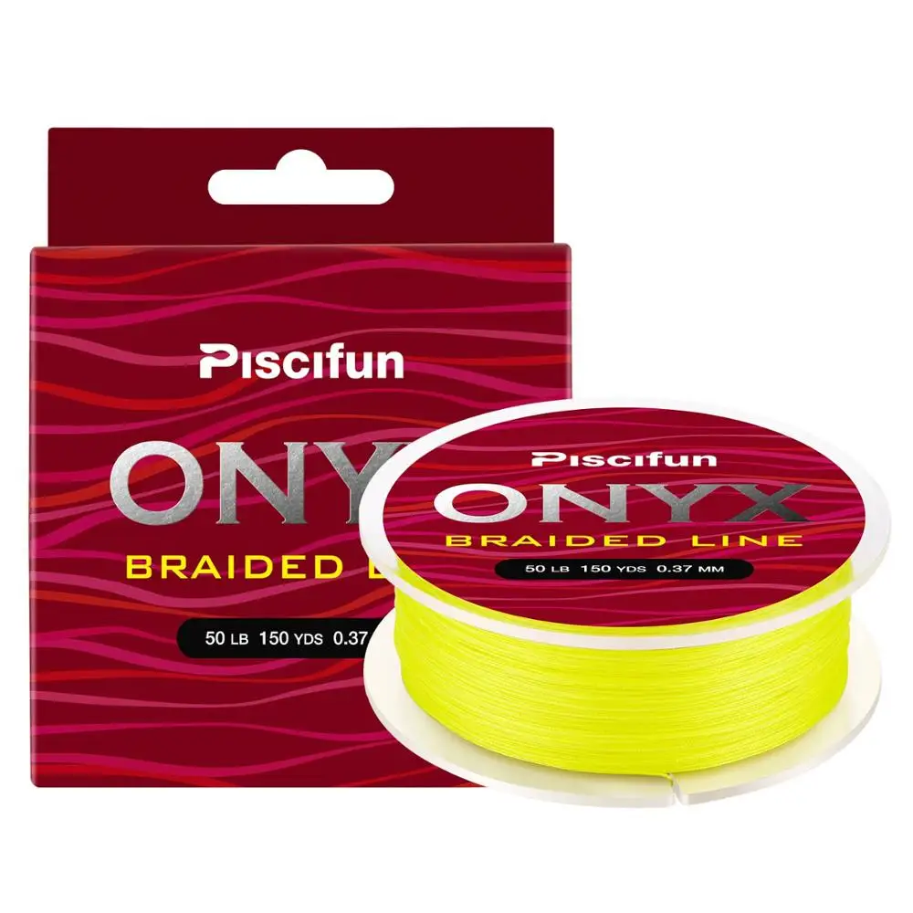 Piscifun Плетеный Шнур 137 М/150 М ЧП Плетеная Леска 4 и 8 Стендов 10-100LB Multifilament Лески - Цвет: Цвет: желтый