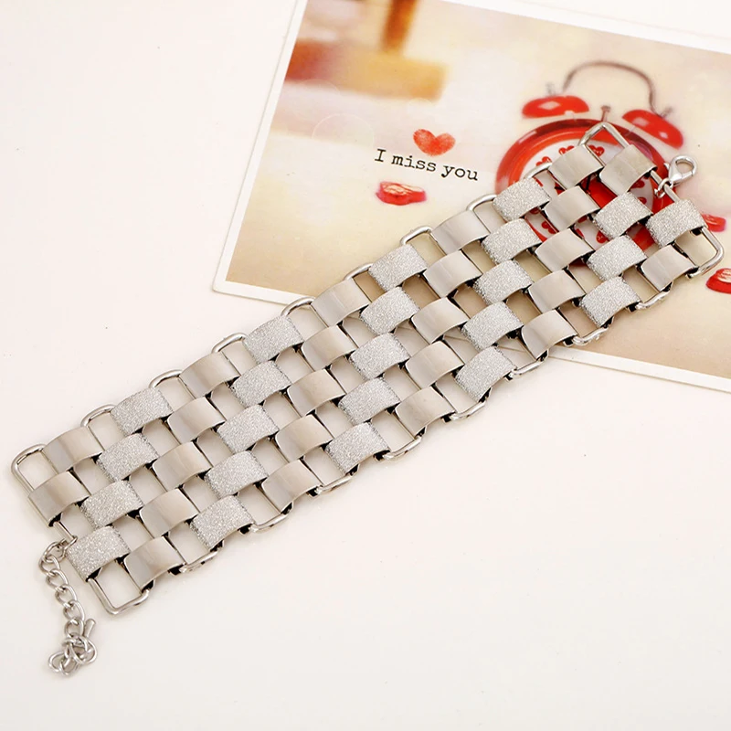 

Culb Heavy Metal Bracelet Hip Hop Jewelry Women's Fashion Stainless Steel Bracelets Bangles Joyeria De Acero Inoxidable