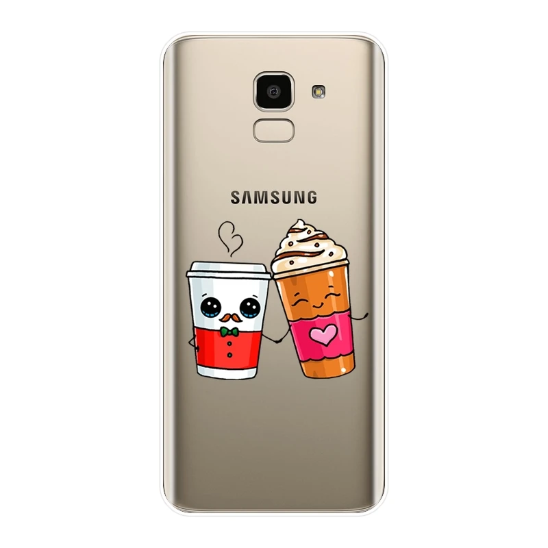 Для Samsung Galaxy J2 J5 J7 Prime J3 2015 2016 2017 J4 J6 J8 Plus чехол для телефона силиконовый милый