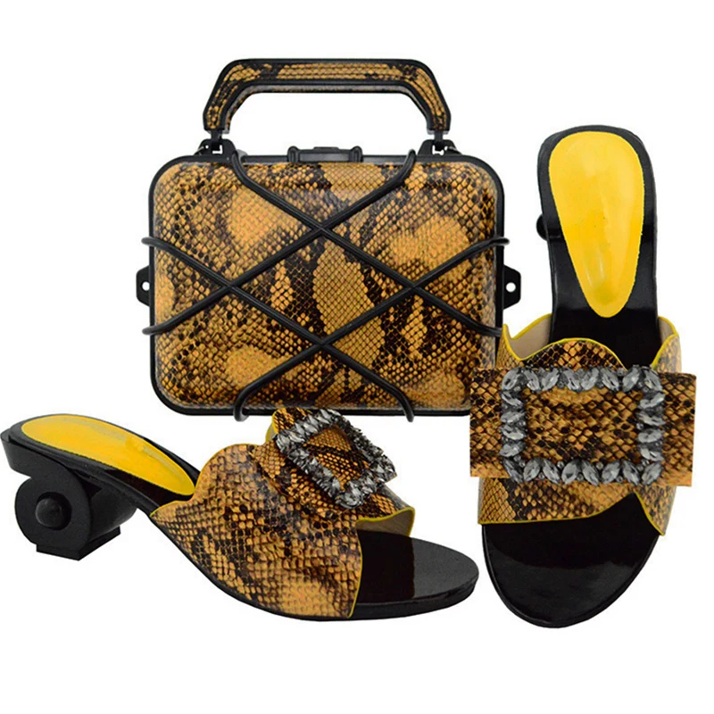 Последние Свадебные туфли и сумочка в африканском стиле комплект со стразами из