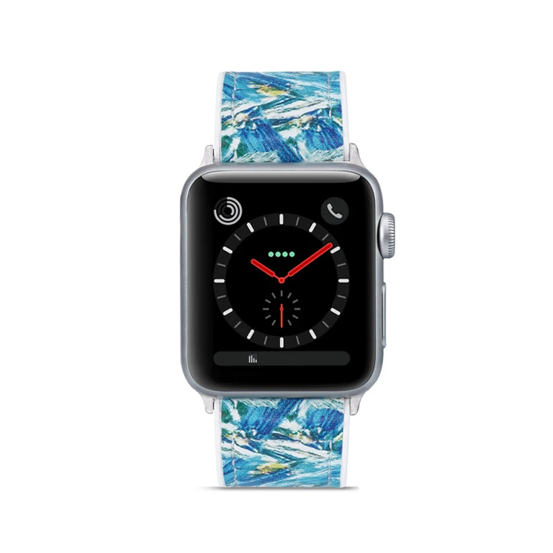 018 Мягкий силиконовый спортивный ремешок для apple watch band 44 мм и для apple watch 4 полосы 40 мм браслет для iwatch band 42 мм серия 3 2 1 38 мм - Цвет ремешка: 018
