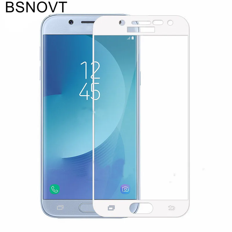 2 шт протектор экрана для Samsung Galaxy J3 2017 стекло закаленное Полное j330 Версия