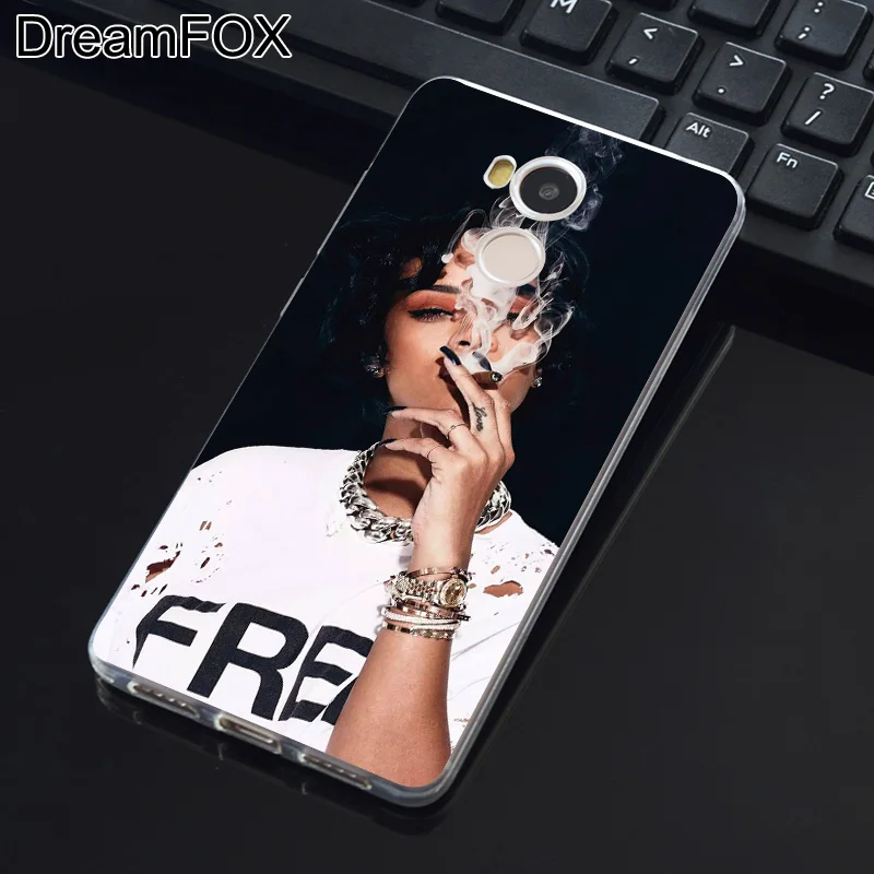 DREAMFOX M349 Рианна и Дрейк Мягкий ТПУ силиконовый чехол для Xiaomi Redmi Note 3 4 5 Plus 3S 4A 4X 5A Pro