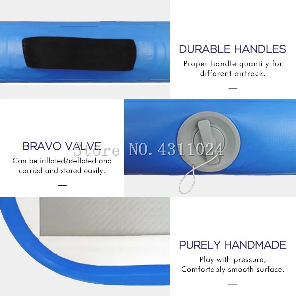 Дешево Надувной коврик для тренажерного зала, домашний надувной матрас для гимнастики, надувной воздушный трек 7 м X 1 м X 10 см с насосом