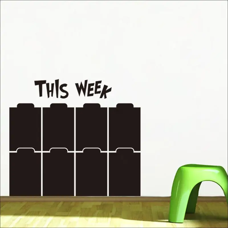 Week planner blackboard chalkboard наклейки для офиса классной комнаты украшения дома сделай сам
