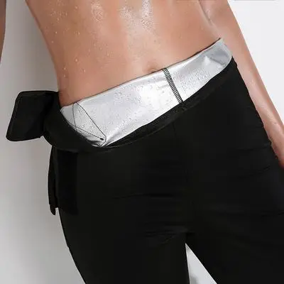 Upgraded pants Для женщин свитшот и штаны, пальто с поясом; сжигание жира живота штаны для бега, фитнес, тренажерный зал спортивные Костюмы для Вес потери - Цвет: Upgraded pants