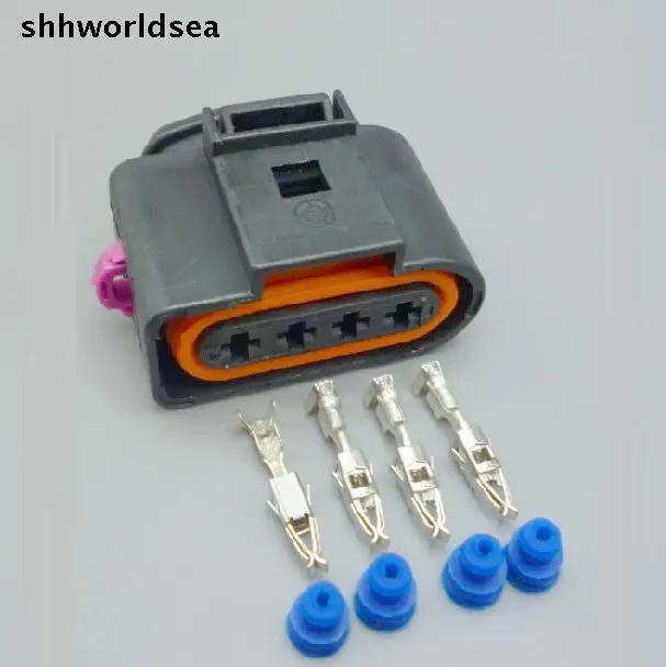 shhworldsea 20sets 4 Way female 4B0973724 Ignition Coil Connector Repair Kit Case For A4 A6 VW Passat 1J0 973 724 1J0973724