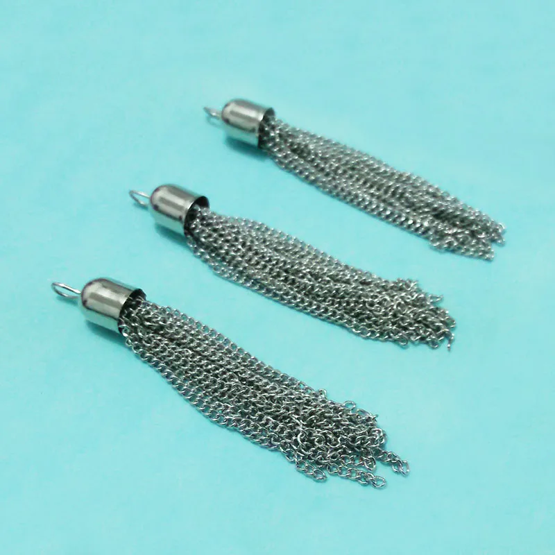 Металлические цепи подвески с кисточками серьги ожерелье для мобильных