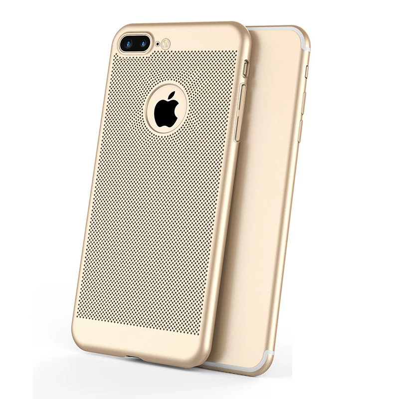 Чехол для телефона для iphone 7, 8, 6, 6s Plus, X, XS, MAX, XR, 7 Plus, 8 Plus, силиконовый, рассеивающий тепло, дышащий чехол для iphone, защита от падения, P011