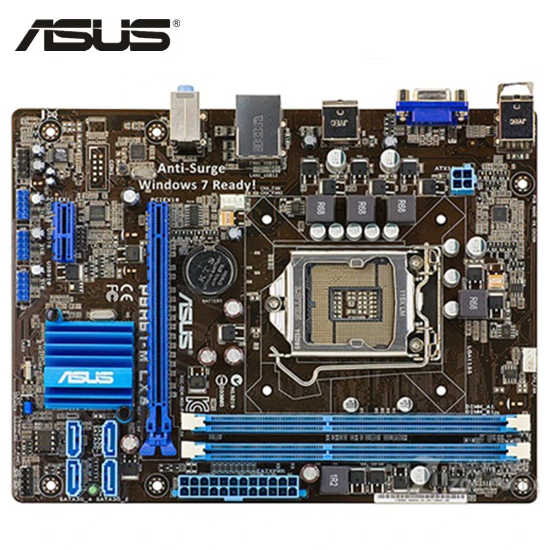 ASUS P8H61 M LX3 материнская плата LGA 1155 DDR3 16 ГБ H61 настольная системная SATA II PCI E 2 0 X16