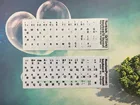 Наклейка на клавиатуру для ноутбука 10, 13, 15, 17 дюймов, 50 шт.
