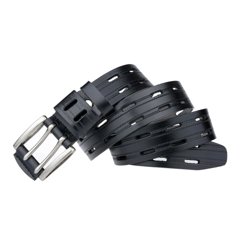 5 шт./лот SINGYOU наивысшего качества из натуральной кожи ремни двойной Pin типа папа