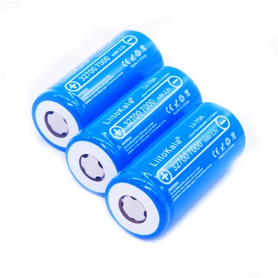 3 battery LiitoKala lii-70A LiFePo4 7000 mAh 3,2 V литий-железо-фосфат 32700 аккумуляторная батарея для фонарика - Цвет: 3 battery
