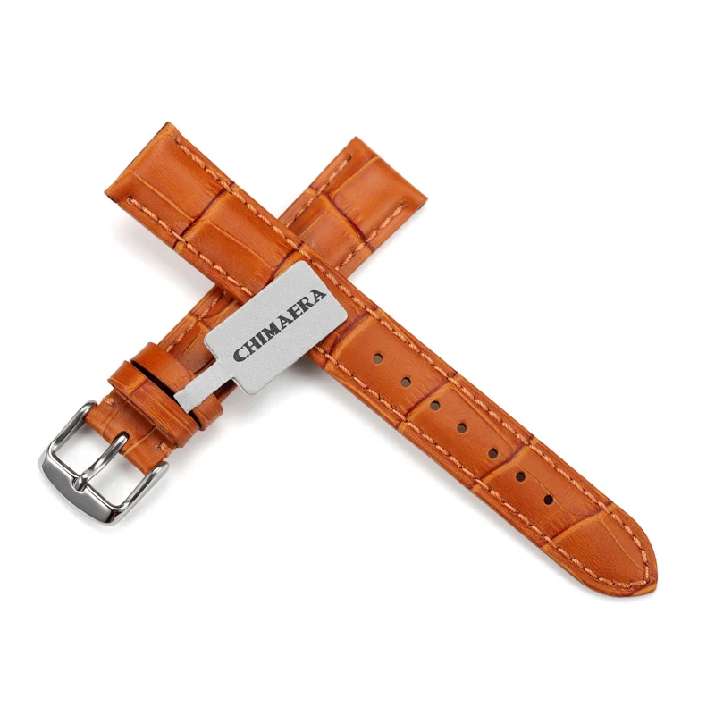 CHIMAERA 14 мм 16 ремешок для часов из натуральной кожи Breitling Tissot Omega Seiko | Наручные часы