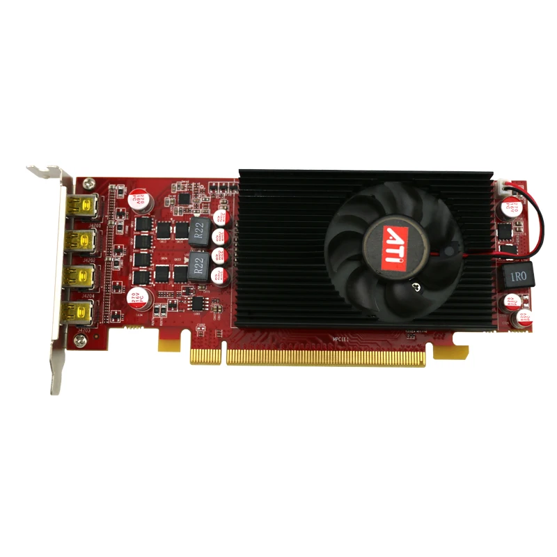 VEINEDA многоэкранная карта R7 350 2 ГБ GDDR5 128 бит PCI Express 0 4DP для низкопрофильного ПК