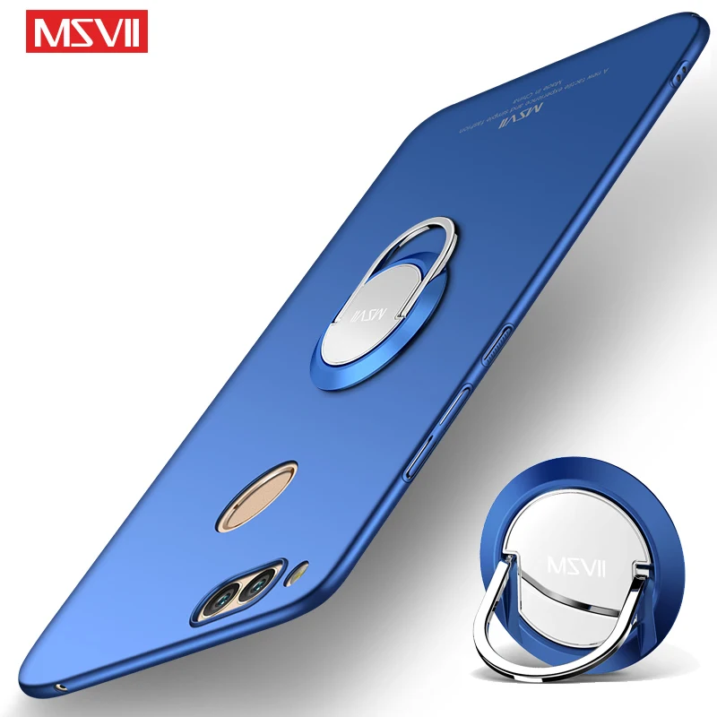For Huawei Honor 6X Case Cover MSVII Finger Ring Slim Matte Coque 7X Car Holder 6 7 X Cases |