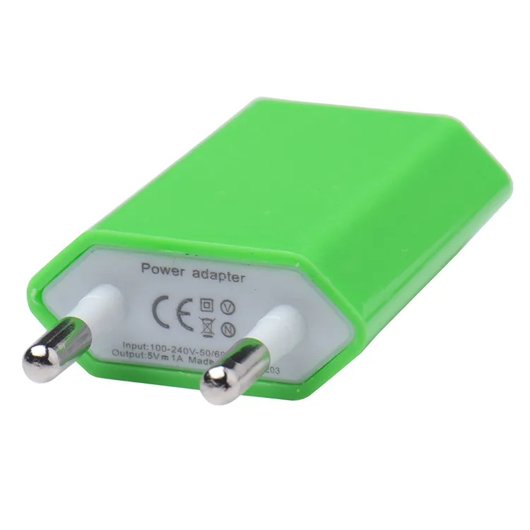 Универсальное зарядное устройство USB для путешествий, штепсельная вилка европейского стандарта, настенное зарядное устройство 5 В, адаптер питания USB переменного тока для Iphone, samsung, Xiaomi, всех смартфонов, портативный