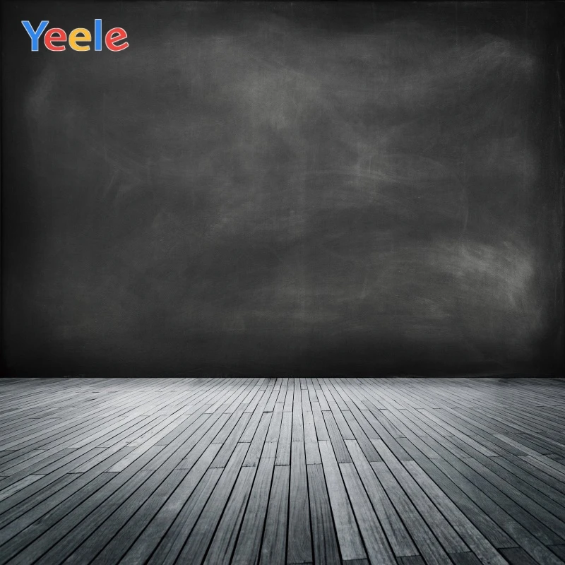 Yeele темно черная стена деревянный пол гранж выцветание фотографии фоны