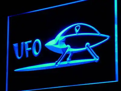 

i928 Space Ship Alien UFO Cartoon Decor Neon Light Light Signs On/Off Swtich 20+ Colors 5 Sizes