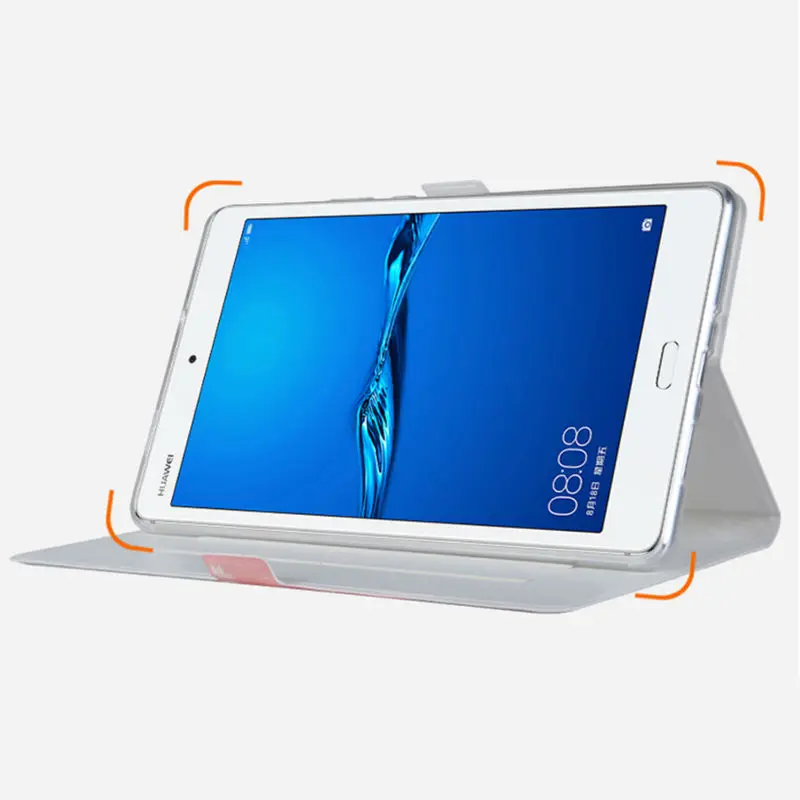 Чехол из искусственной кожи для Huawei M3 Lite 8 0 яркий чехол с рисунком MediaPad 8|Чехлы