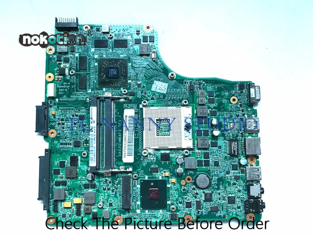 Материнская плата PCNANNY для ACER Aspire 4820TG материнская ноутбука MBRDC06002 DA0ZQ1MB8F0 HM55 DDR3