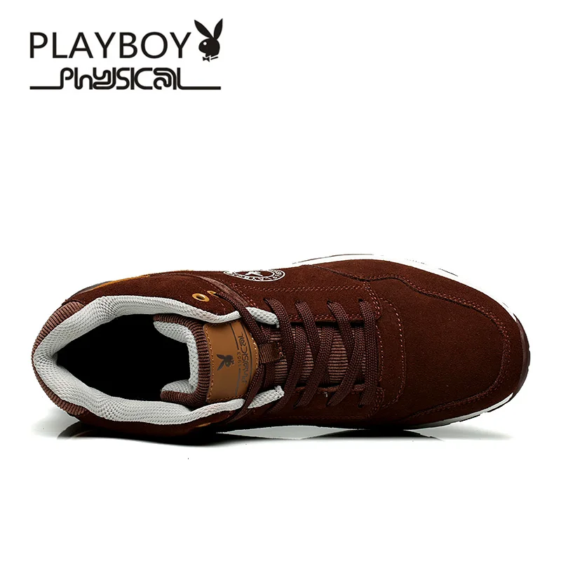 

Playboy 2016 Winter New Men Cottom Snow Boots Casual Cow Suede Men keep Wram Boots Add Wool Men Cotton Shoes DS67133