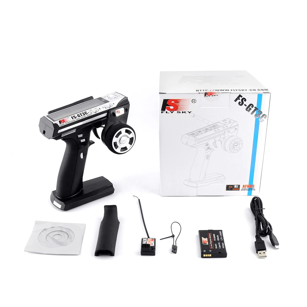 

Flysky FS-GT3C FS GT3C 2.4G 3CH RC CAR System /w battery GR3E Receiver Radio Controller transmitter For RC Car Boat
