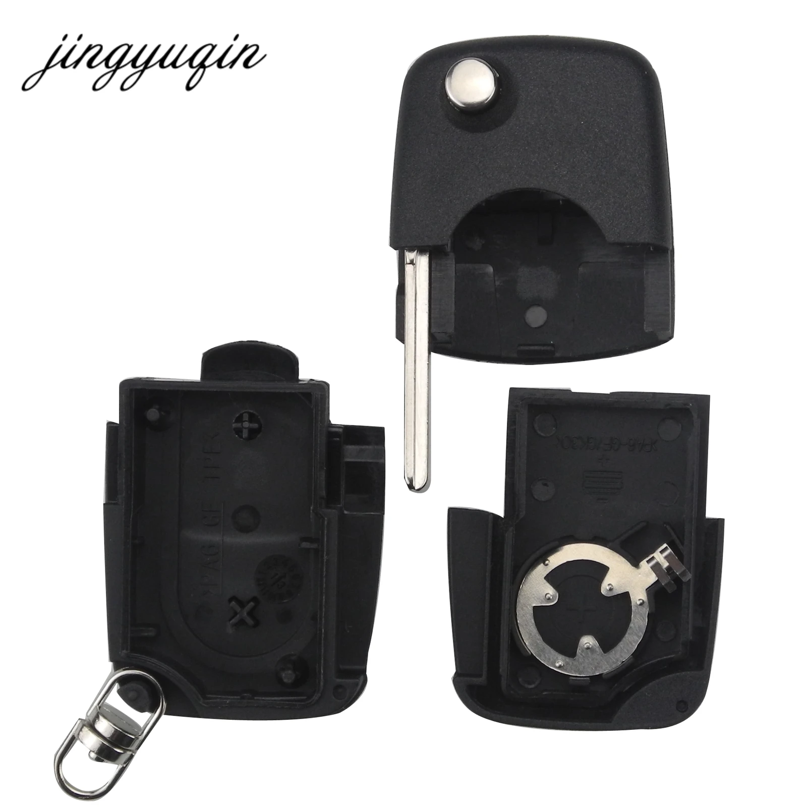 Jinyuqin 10 шт./лот подходит для держателя аккумулятора CR1620 складной чехол ключа Audi A2 A3