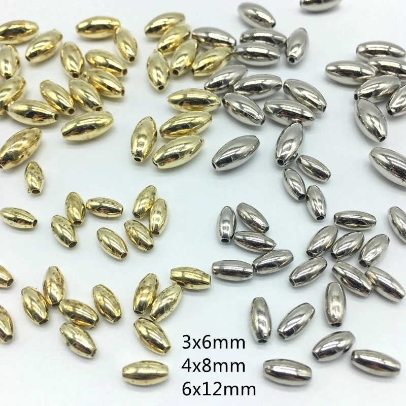 Металлические бусины оливкового цвета сделай сам для изготовления ювелирных