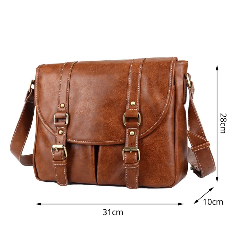 Модные деловые сумки через плечо для мужчин дорожная сумка кожаный мужской