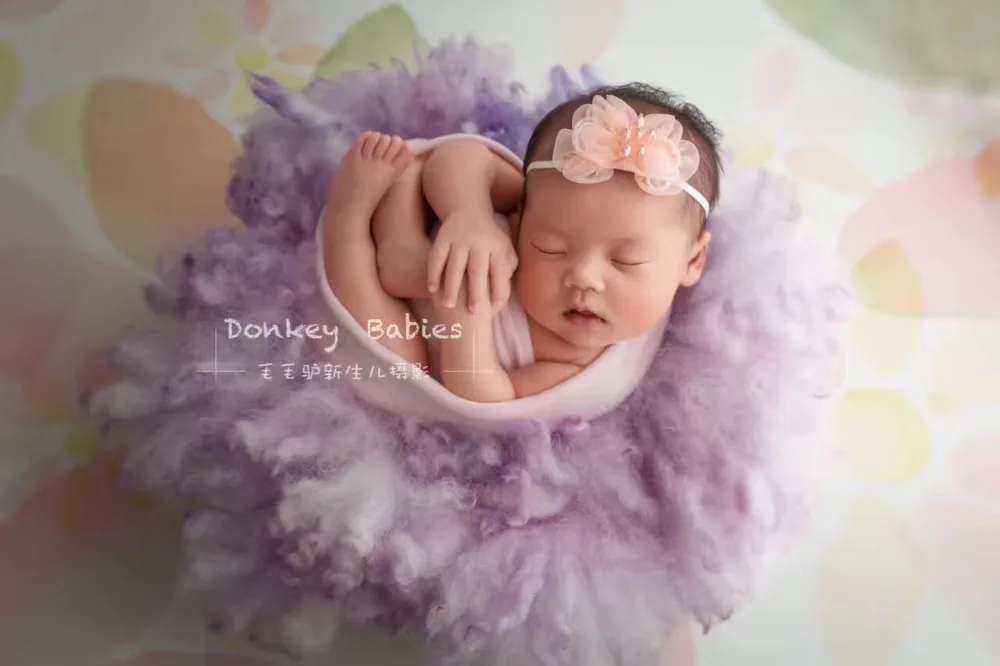 Одеяло из 100% чистой шерсти одеяло натурального меха реквизит для фотосъемки