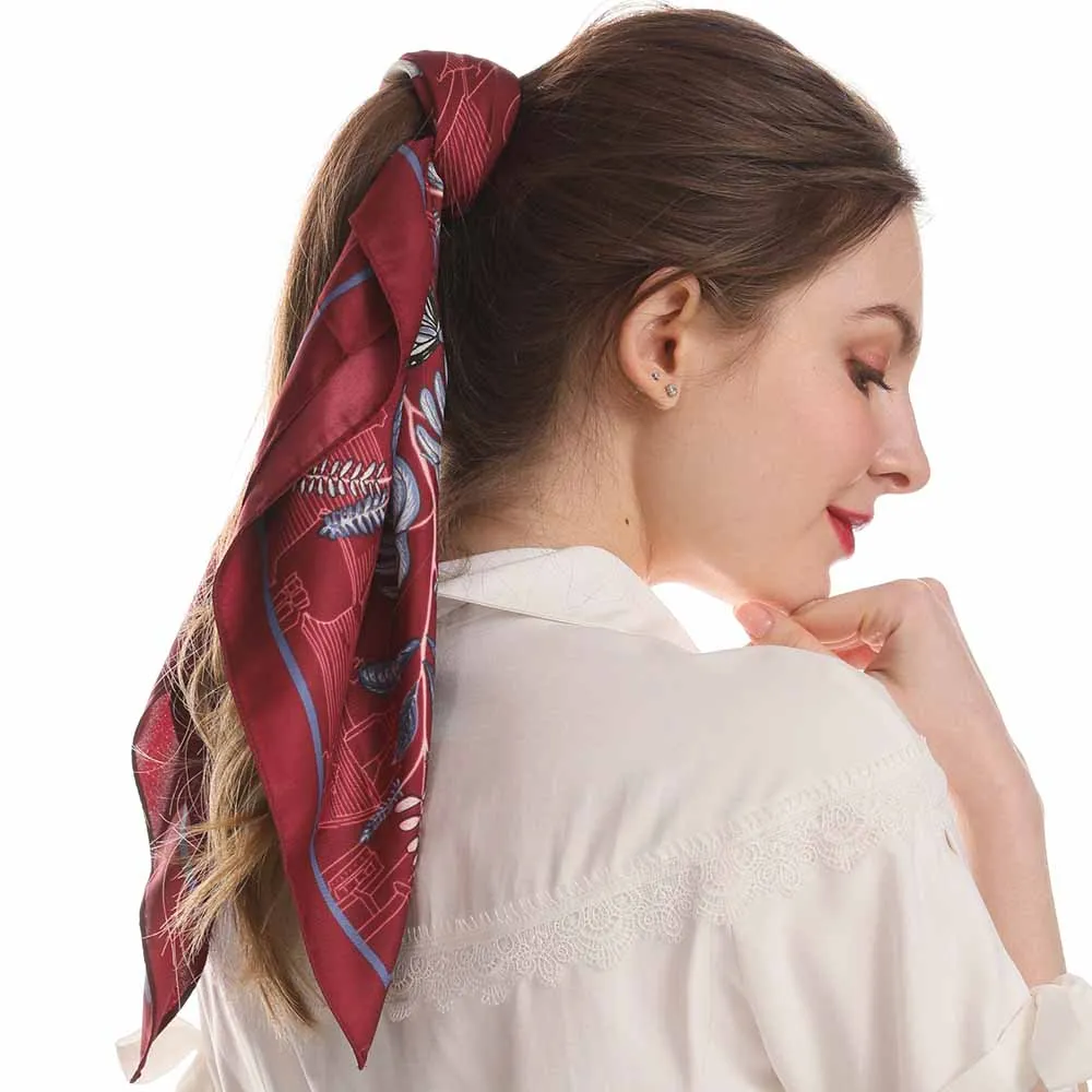 Molans 70 см банданы для волос Boho Летний Пляжный Цветочный Принт шарф для волос галстук-бабочка резинки для волос новые регулируемые повязки для волос