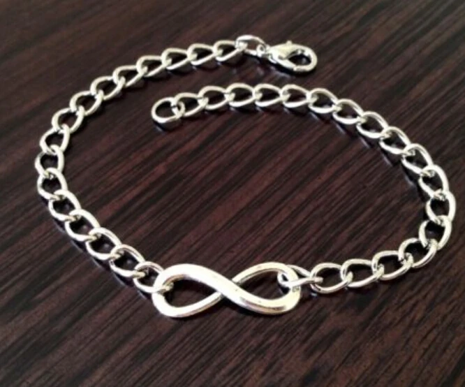 Лидер продаж 20 шт./лот цепочка с символом бесконечности карабин-лобстер