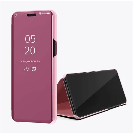 Rose Gold Умный зеркальный флип-чехол для samsung Galaxy A6 плюс A7 A8 плюс A9 чехол для Galaxy J3 J5 J5 J7 Prime J3 J4 J6 J7 J8 - Цвет: Rose Gold