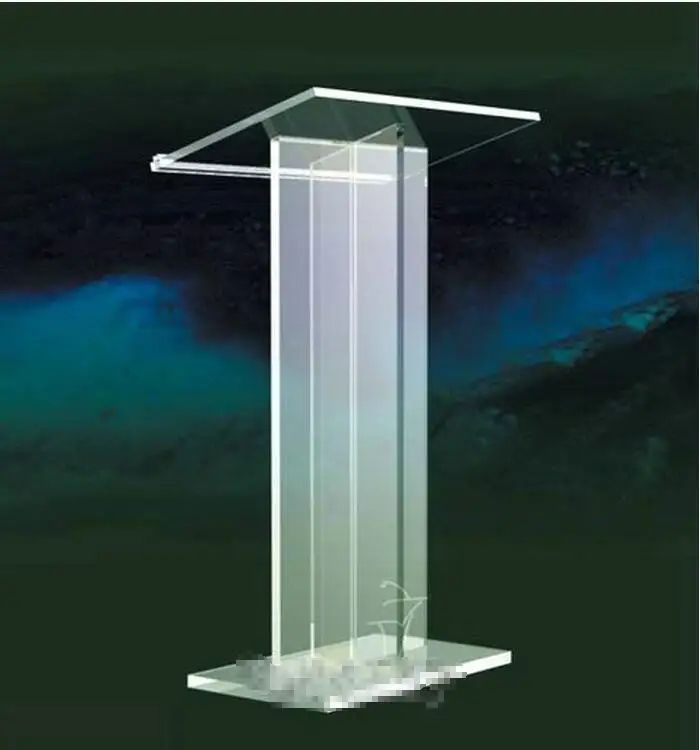 

Free Shipping acrylic design style podium / acceptable acrylic podium logo customize