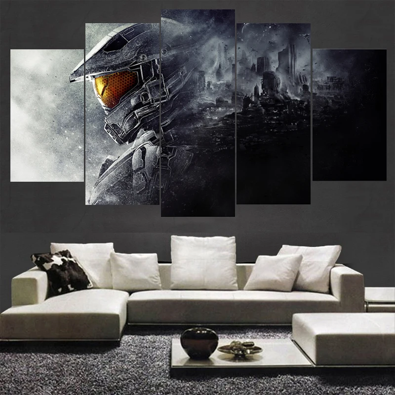 HD печать игры Halo плакат Мальчики номер Deco холст Картины современный дом принты