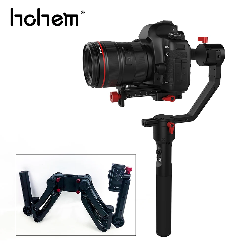 Hohem iSteady Шестерни 3-осевой ручной шарнирный стабилизатор для камеры GoPro на весну кран с двойной ручкой для DSLR Mirroless Камера для SonyA7 как для подарка