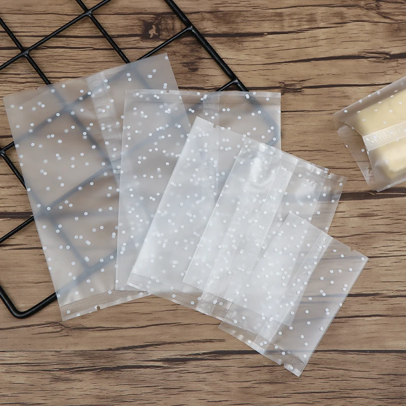 100 шт./партия пластиковые пакеты для упаковки печенья |