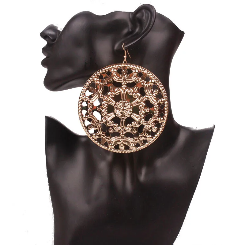 Женские круглые серьги в стиле хип хоп|earrings fashion|big earings fashion jewelrylarge earrings |