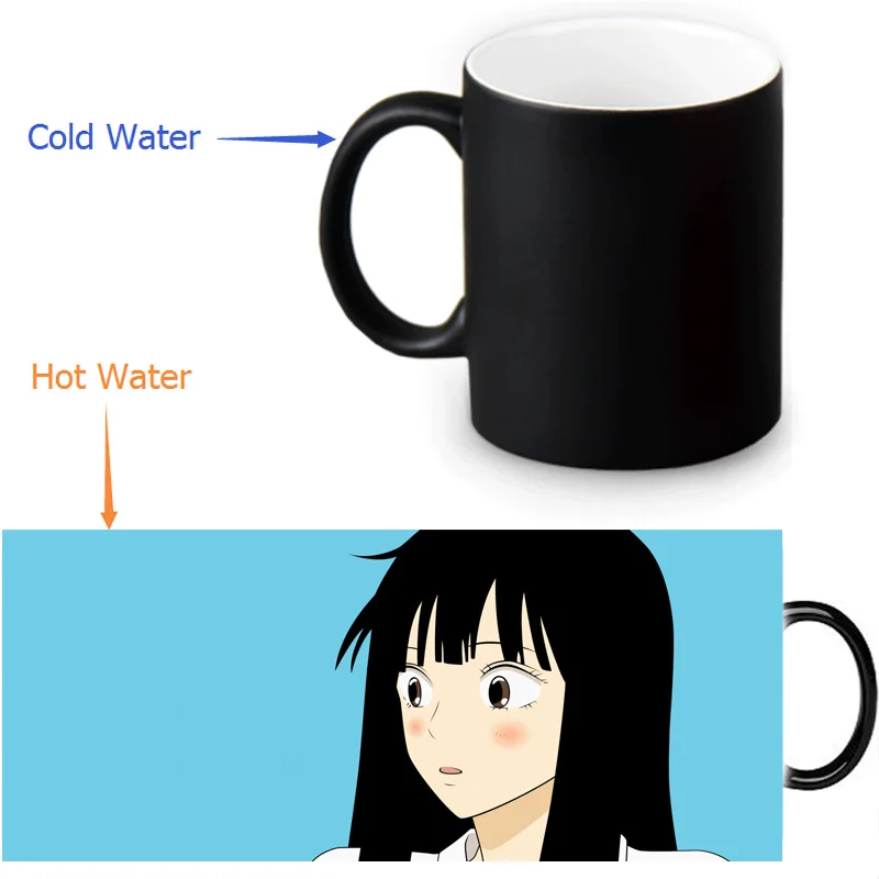 Чайные кружки Kimi ni Todoke волшебные кофейные трансформеры термоменяющие цвета