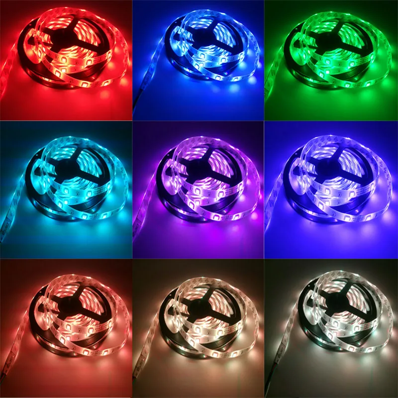 Светодиодная ленсветильник RGB 5050 SMD с пультом дистанционного управления и