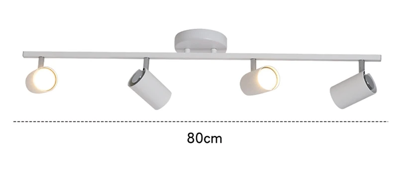White 4 lamp Новая мода художественная трубчатая потолочная лампа регулируемый угол GU10 прожекторы фоновое освещение светильник точечное освещение лампа - Цвет корпуса: White 4 lamp