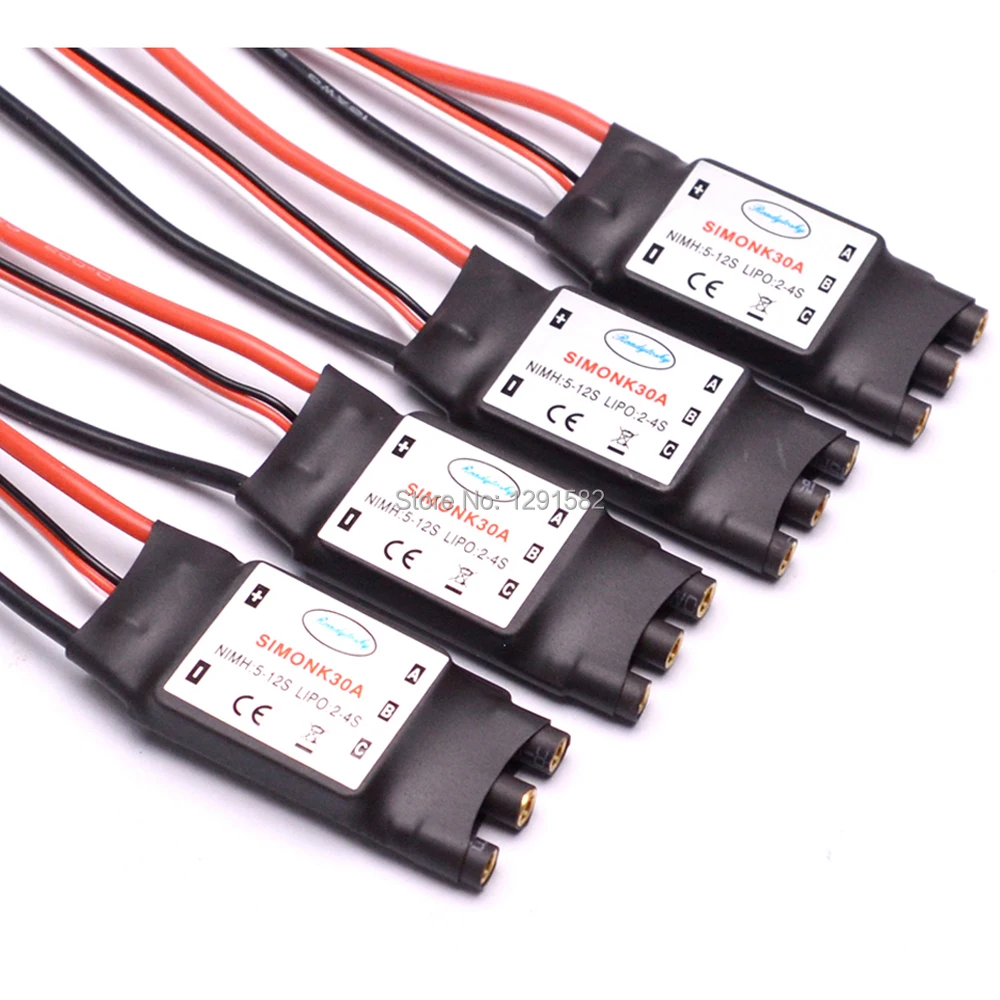 Новая одежда для маленькой девочки 2-4S 30A SimonK ESC 5V 2A BEC с 3,5 мм разъем типа "банан" Поддержка 4S батарея для RC F450 S500 квардокоптера