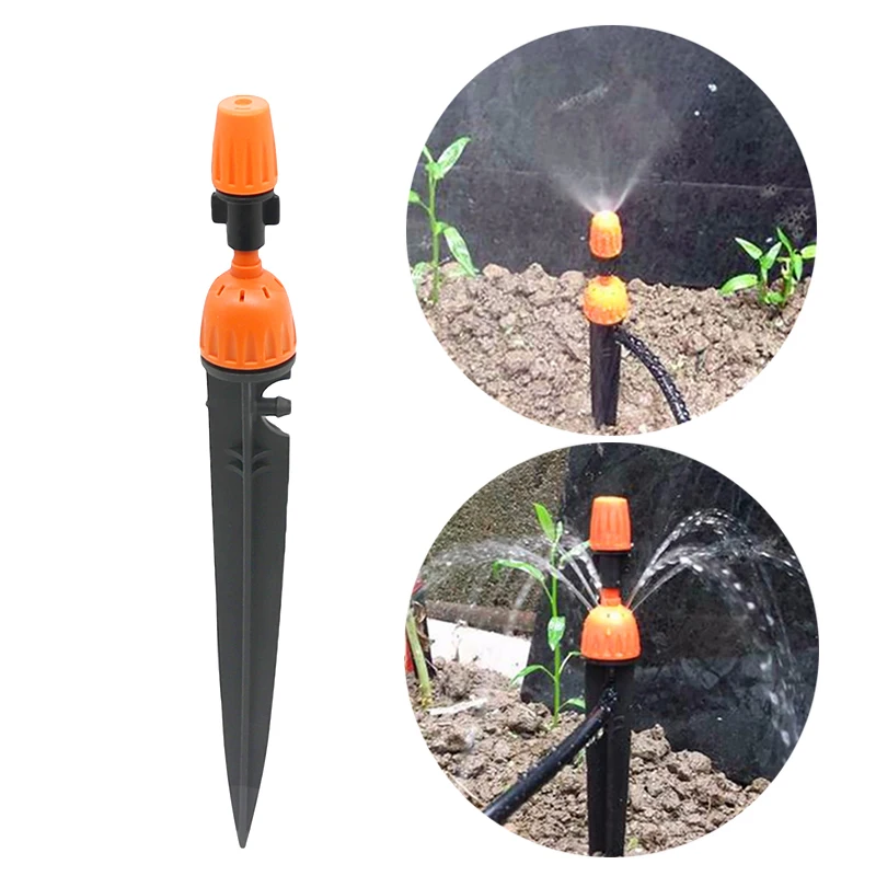 

Irrigation Sprinkler Agriculture Garden Watering Dripper Garden Hose Nozzle 2 Kinds of Functions for 1/4 Inch Hose 50 Pcs