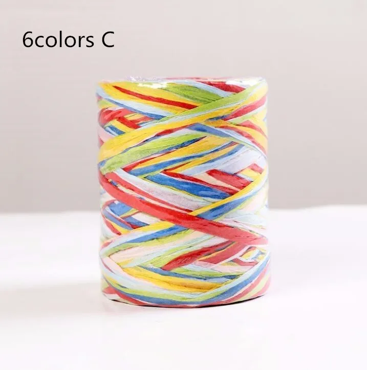 6colors C 80 м разноцветная веревка Rafi, Рождественское украшение для дома, вечерние, свадебные декоративные шнуры, подарок, принадлежности для рукоделия, аксессуары - Цвет: 6colors C
