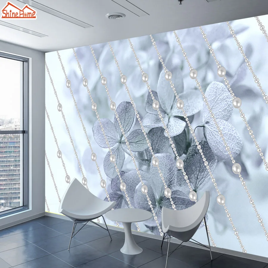 ShineHome современные пользовательские 3D фото обои ювелирные изделия цветочный