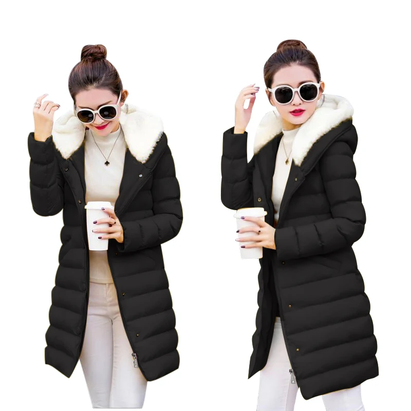 Winter Jacket Women 2019 New Parka Casual Female Outwear Plus Size Hooded Thickening Cotton Coat women every day Clothes | Женская