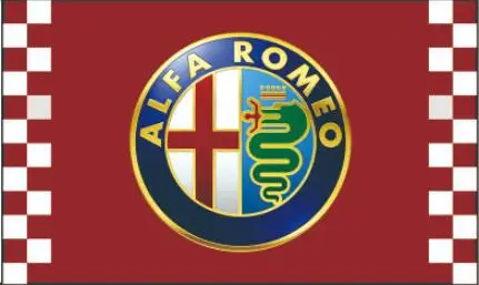 

Флаг ALFA ROMEO, 3x5 футов полиэстер, бесплатная доставка, баннер ALFA ROMEO (2)8