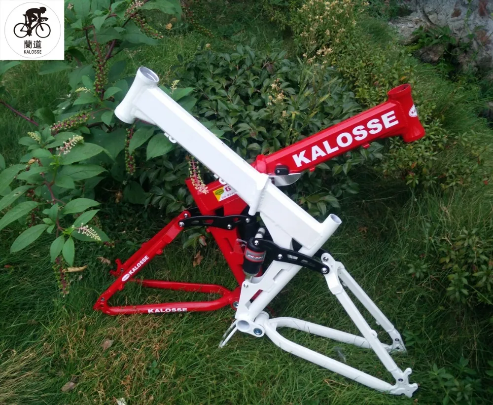 Kaloss полноподвесочный горный велосипед Рама Алюминиевый сплав 17 дюймов | Велосипедная рама -32851895930