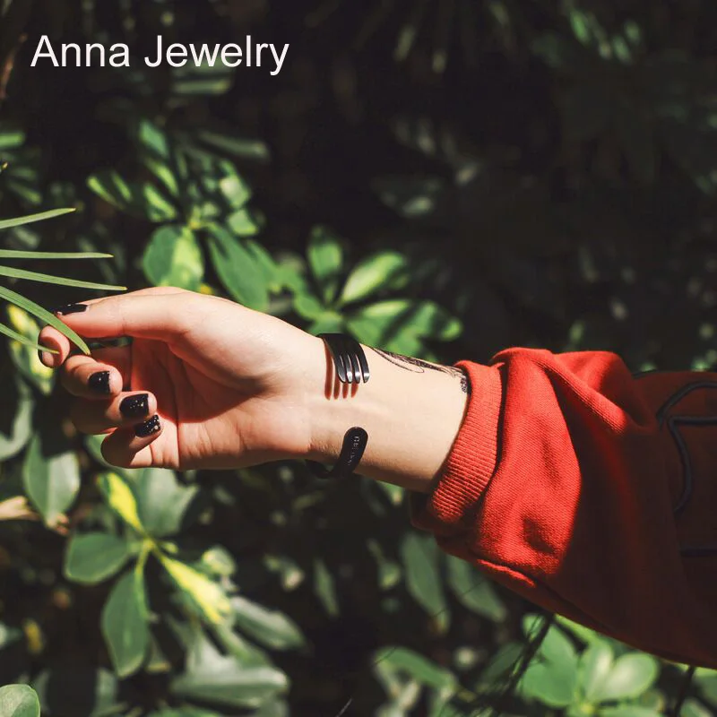 Стильный дизайнерский Браслет манжета в форме вилки из нержавеющей стали 4 вида